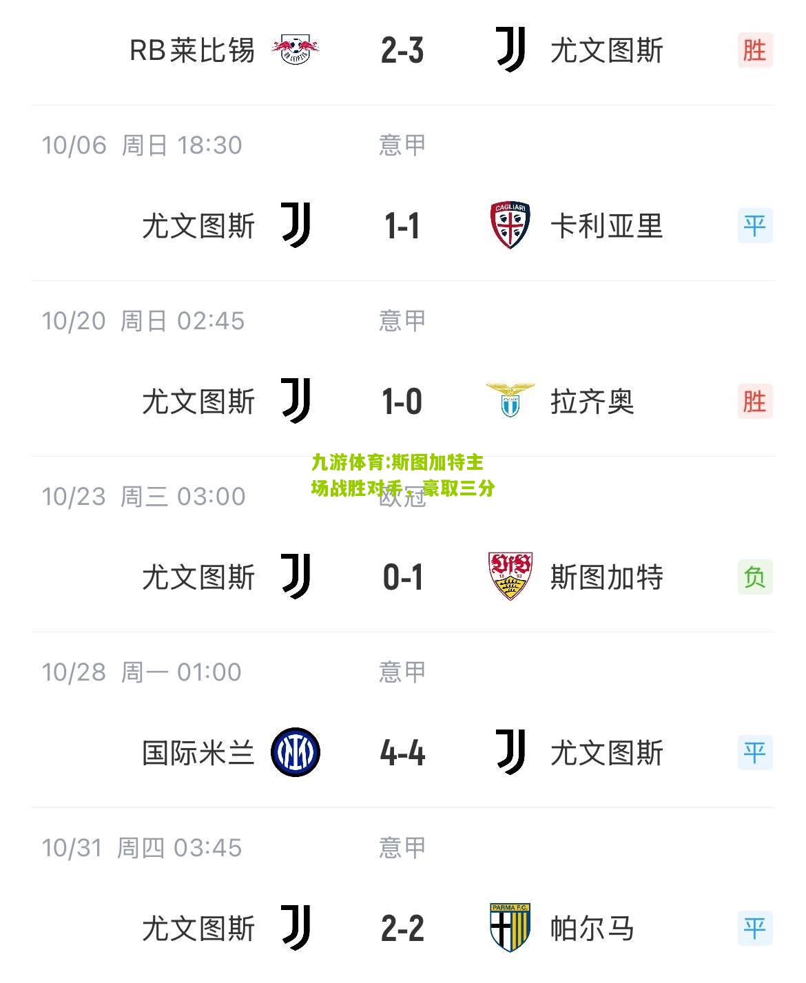 斯图加特主场战胜对手，豪取三分